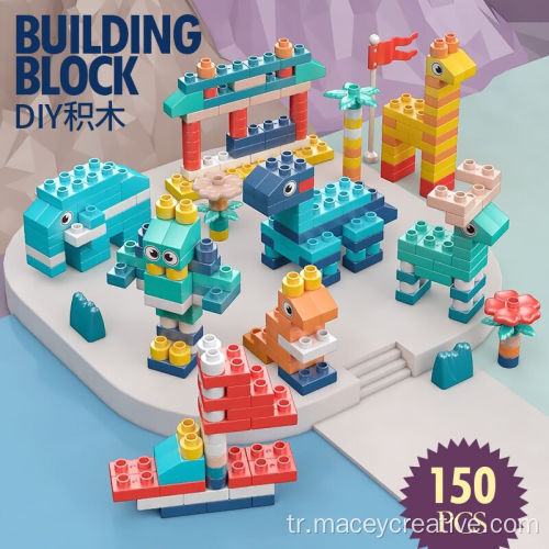 150pcs Blok Set Intelliencs Big Bloks Oyuncakları Montaj